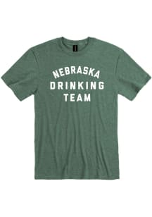 Nebraska Green Drinking Team Short Sleeve Fashion T Shirt