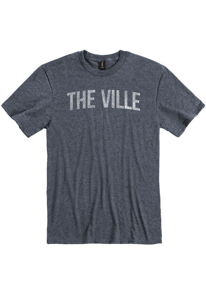 Louisville Navy Blue The Ville Short Sleeve Fashion T Shirt