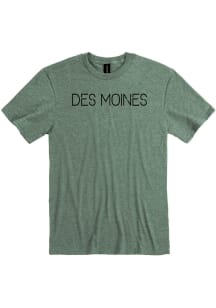 Des Moines Green Disconnected Short Sleeve Fashion T Shirt