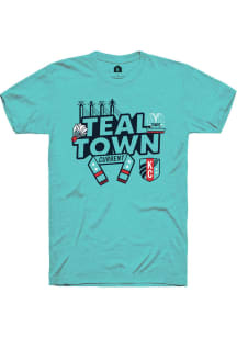 Rally KC Current Teal TEAL TOWN Short Sleeve T Shirt