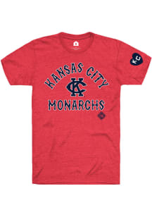 Rally Kansas City Monarchs Red Number 1 Short Sleeve Fashion T Shirt