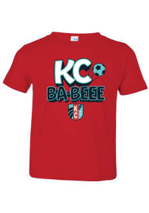 Rally KC Current Toddler Red Ba-Beee Short Sleeve T-Shirt