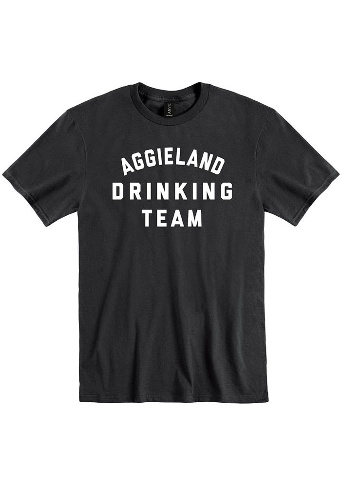 College Station Black Drinking Team Short Sleeve T Shirt