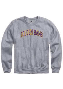 Rally West Chester Golden Rams Mens Grey Arch Name Long Sleeve Crew Sweatshirt