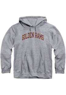 Rally West Chester Golden Rams Mens Grey Arch Name Long Sleeve Hoodie