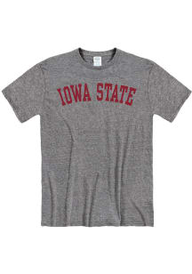 Iowa State Cyclones Grey Arch Name Short Sleeve Fashion T Shirt