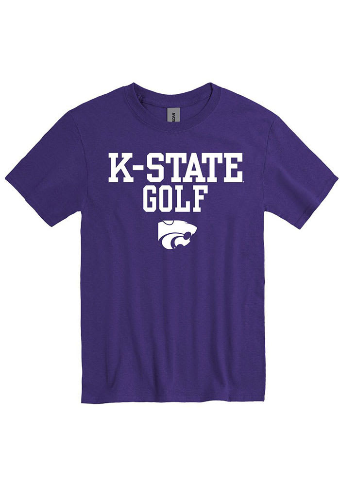 K-State Wildcats Purple Golf Short Sleeve T Shirt
