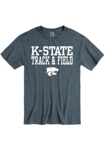 K-State Wildcats Charcoal Track and Field Short Sleeve T Shirt