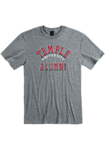 Temple Owls Grey No 1 Alumni Short Sleeve T Shirt