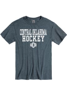 Central Oklahoma Bronchos Grey Hockey Short Sleeve T Shirt