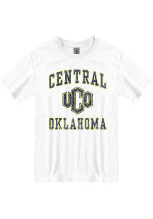 Central Oklahoma Bronchos White Number One Design Short Sleeve T Shirt