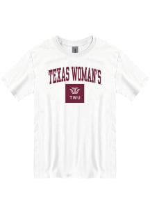 Texas Womans University White Seal Short Sleeve T Shirt