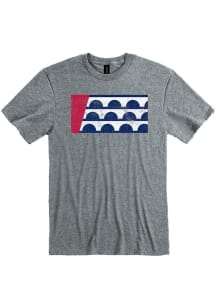 Des Moines Grey City Flag Short Sleeve Fashion T Shirt