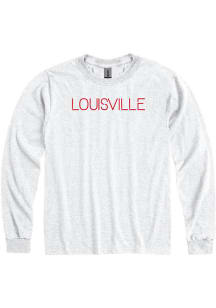 Louisville Grey Disconnected Long Sleeve Fashion T Shirt