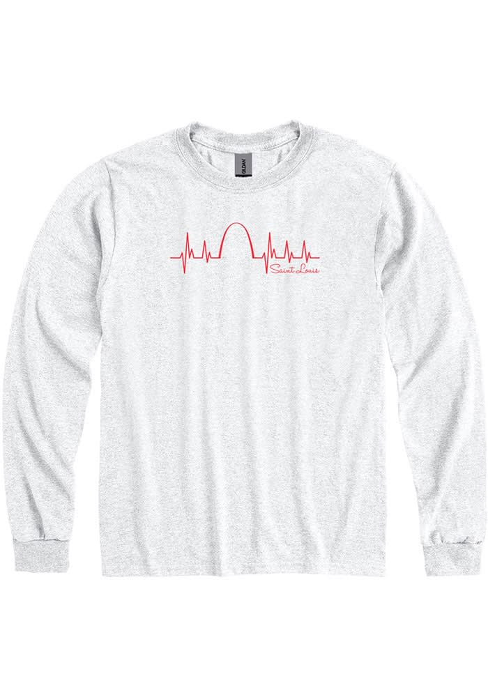 St Louis Arch Heartbeat ASH Long Sleeve Fashion T Shirt