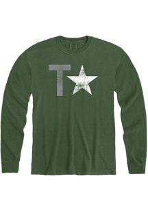 Texas Green Star Long Sleeve T Shirt