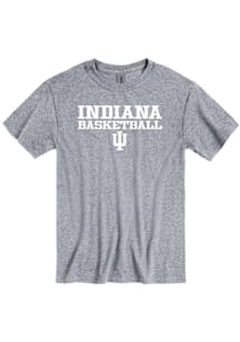 Indiana Hoosiers Grey Basketball Short Sleeve T Shirt
