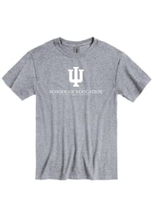 Indiana Hoosiers School of Education Short Sleeve T Shirt - Grey
