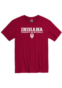 Indiana Hoosiers Crimson Womens Basketball Short Sleeve T Shirt