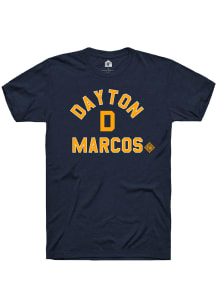Rally Dayton Marcos Navy Blue Number 1 Graphic Short Sleeve Fashion T Shirt