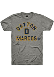 Rally Dayton Marcos Grey Number 1 Graphic Short Sleeve Fashion T Shirt
