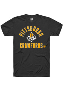 Rally Pittsburgh Crawfords Black Number 1 Graphic Short Sleeve Fashion T Shirt