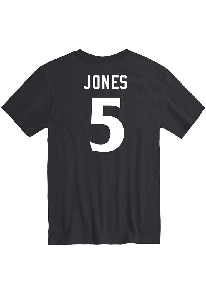 Emory Jones Cincinnati Bearcats Black Emory Jones Name and Number Short Sleeve Player T Shirt