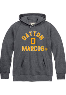 Rally Dayton Marcos Mens Navy Blue Number 1 Graphic Fashion Hood