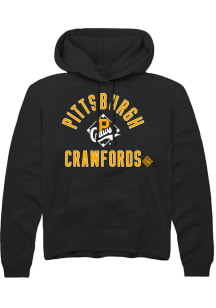 Rally Pittsburgh Crawfords Mens Black Number 1 Graphic Fashion Hood