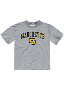 Marquette Golden Eagles Toddler Grey ARCH Short Sleeve T-Shirt