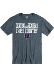 Central Arkansas Bears Grey Cross Country Short Sleeve T Shirt