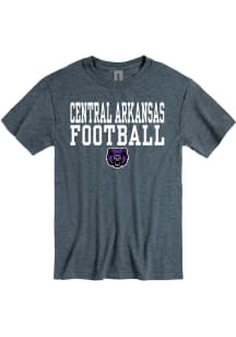 Central Arkansas Bears Grey Football Short Sleeve T Shirt