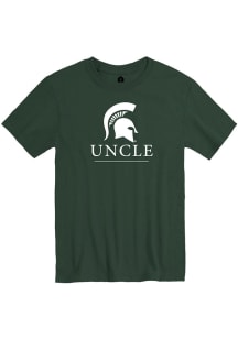 Michigan State Spartans Green Rally Uncle Design Short Sleeve T Shirt