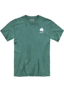 Indiana Green Shamrock Wordmark Short Sleeve T Shirt