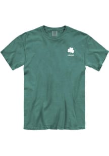 Kansas Green Shamrock Wordmark Short Sleeve T Shirt