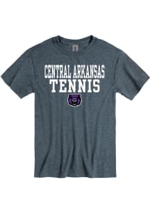 Central Arkansas Bears Grey Tennis Short Sleeve T Shirt