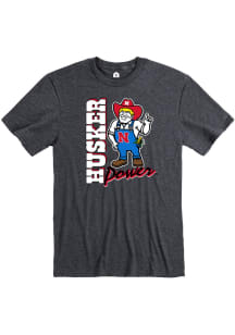 Rally Nebraska Cornhuskers Black Husker Power Short Sleeve T Shirt