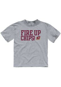 Rally Central Michigan Chippewas Toddler Grey Flying C Short Sleeve T-Shirt