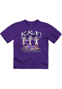 Rally K-State Wildcats Toddler Grey K-S-U Chant Short Sleeve T-Shirt
