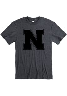 Nebraska Cornhuskers Charcoal Rally Tonal Primary Team Logo Short Sleeve Fashion T Shirt