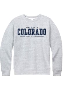 Colorado Mens Grey Since 1876 Long Sleeve Crew Sweatshirt
