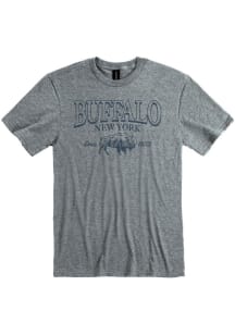 Buffalo Grey Skyline Short Sleeve Fashion T Shirt