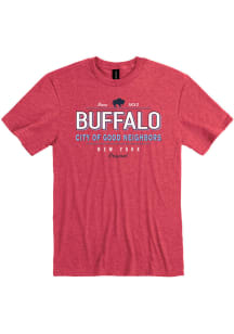 Buffalo Red City of Good Neighbors Short Sleeve Fashion T Shirt
