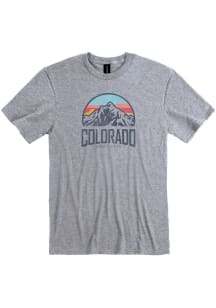 Colorado Grey Sunrise Mountain Short Sleeve T Shirt
