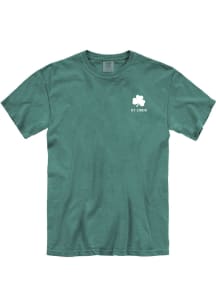 St Louis Green Shamrock Wordmark Short Sleeve T Shirt