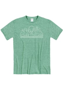 St Louis Green Skyline Short Sleeve T Shirt