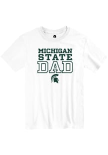 Michigan State Spartans White Dad Short Sleeve T Shirt