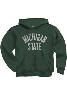 Youth Green Michigan State Spartans Triple Stitch Long Sleeve Hooded Sweatshirt