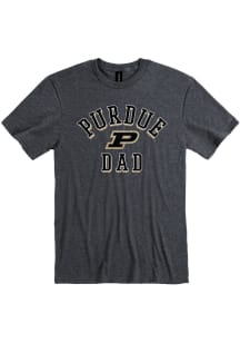 Purdue Boilermakers Charcoal Dad Number One Short Sleeve T Shirt
