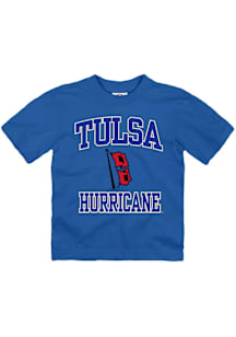 Tulsa Golden Hurricane Toddler Blue Arch Over Mascot Short Sleeve T-Shirt